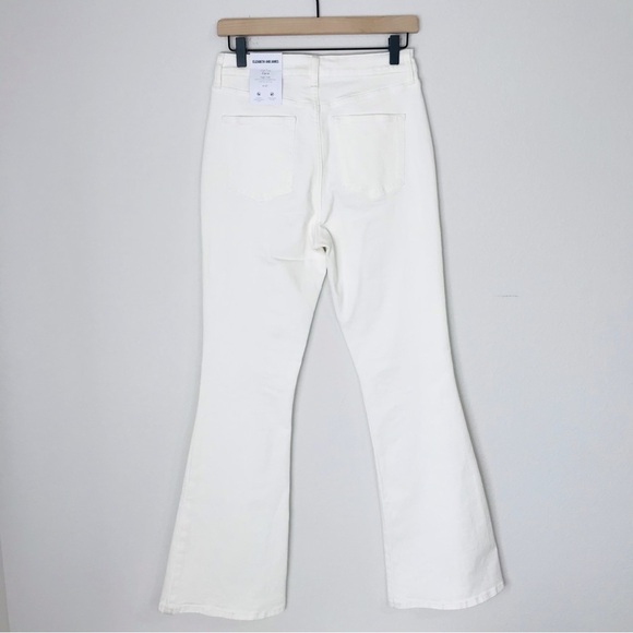 New! Elizabeth and James High Rise Flare White Jeans - Picture 4 of 12